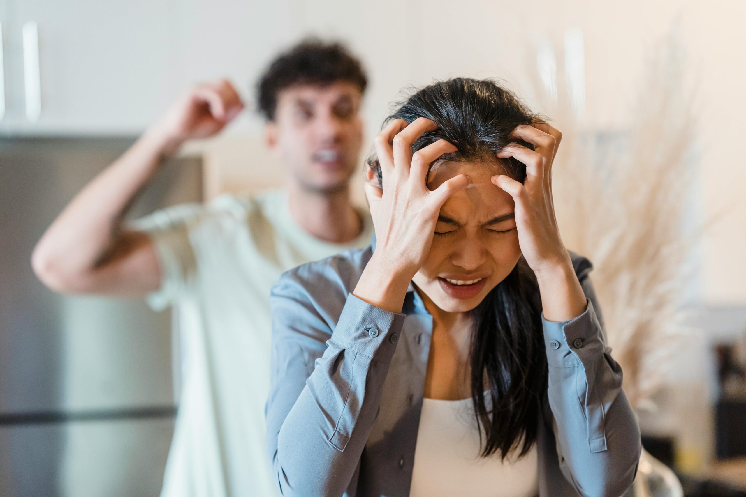 couple arguing using the 4 horsemen of communication