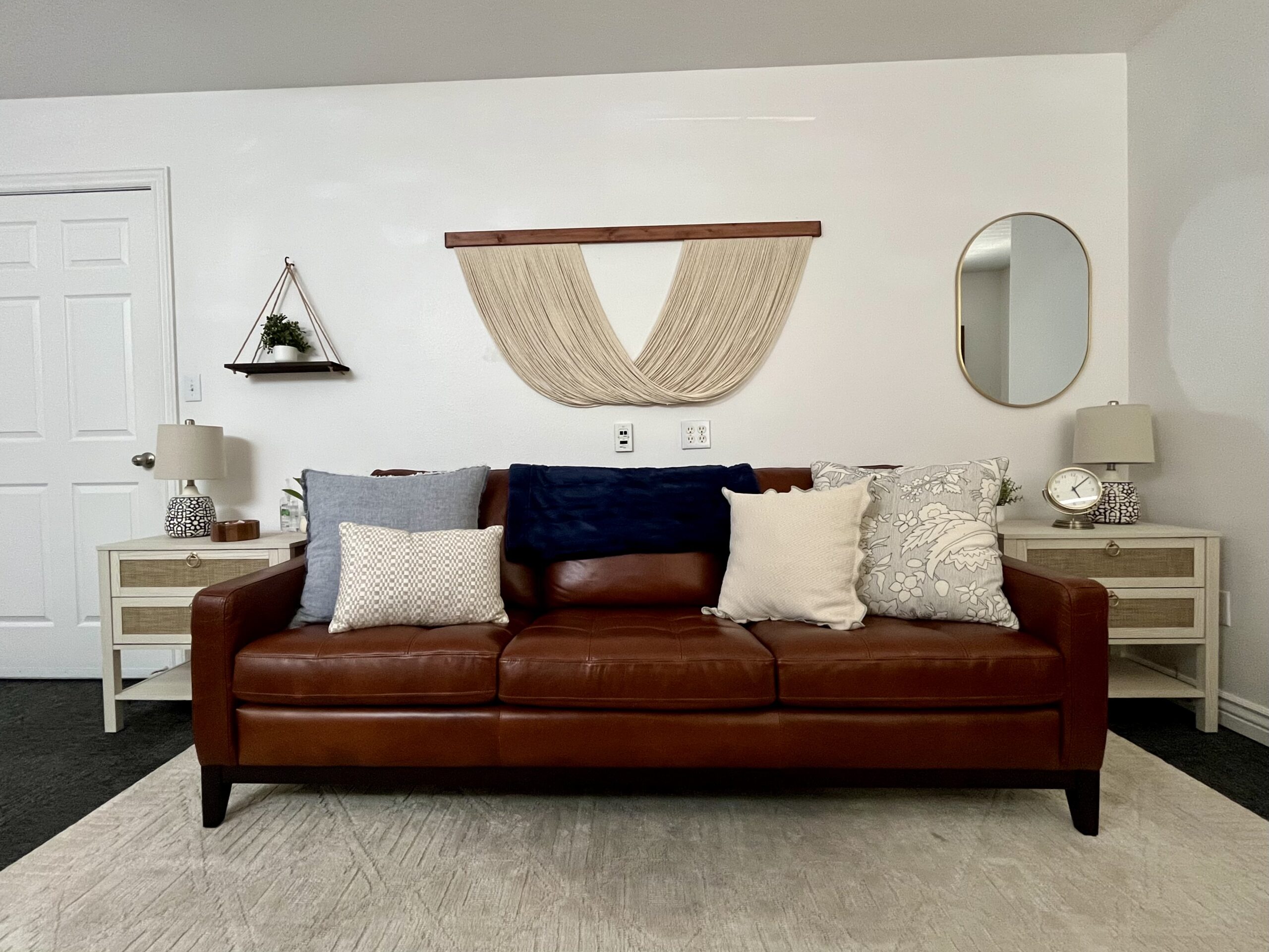 office couch at BridgeHope Family Therapy in Pleasant Grove, utah